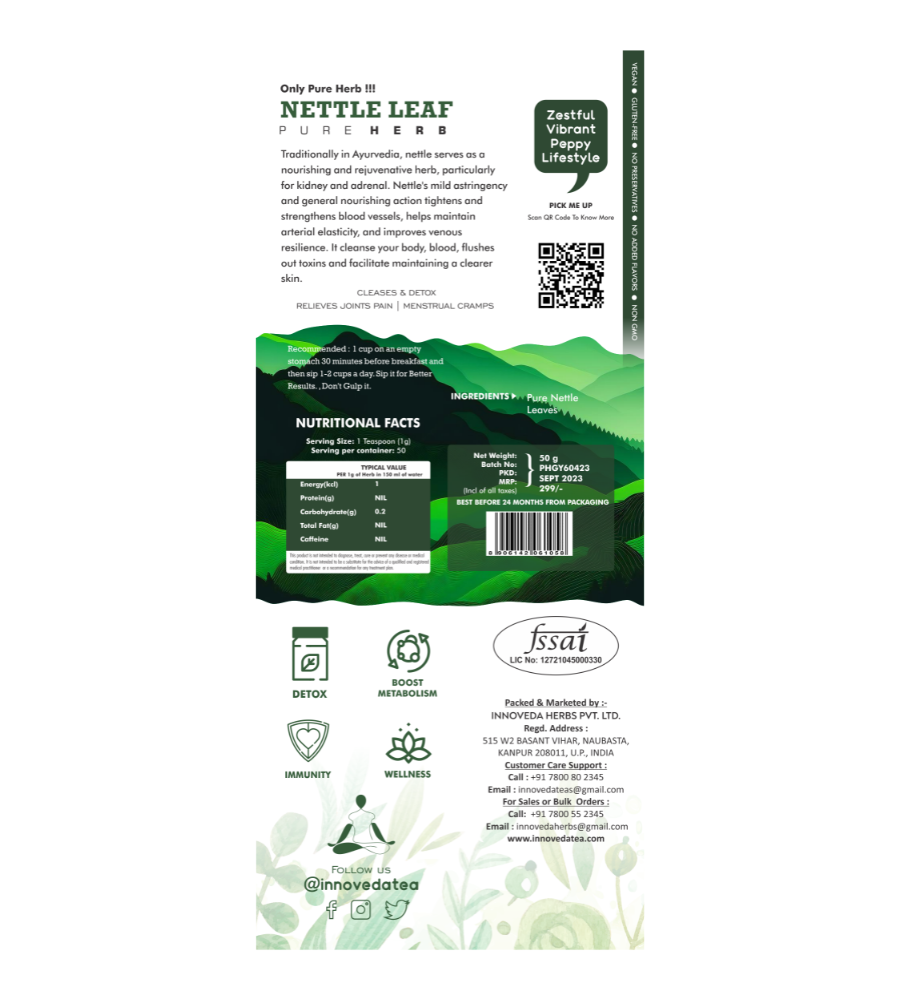 Innoveda Nettle Leaf Tea - 50 gms